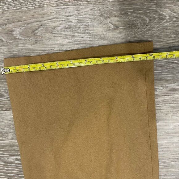 Talbots Heritage Wool Straight Pantsin Tan Camel, 12 Petite - Picture 6 of 10